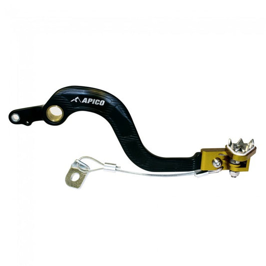 APICO BRAKE PEDAL FORGED SUZUKI RM250 01-08 BLACK/YELLOW