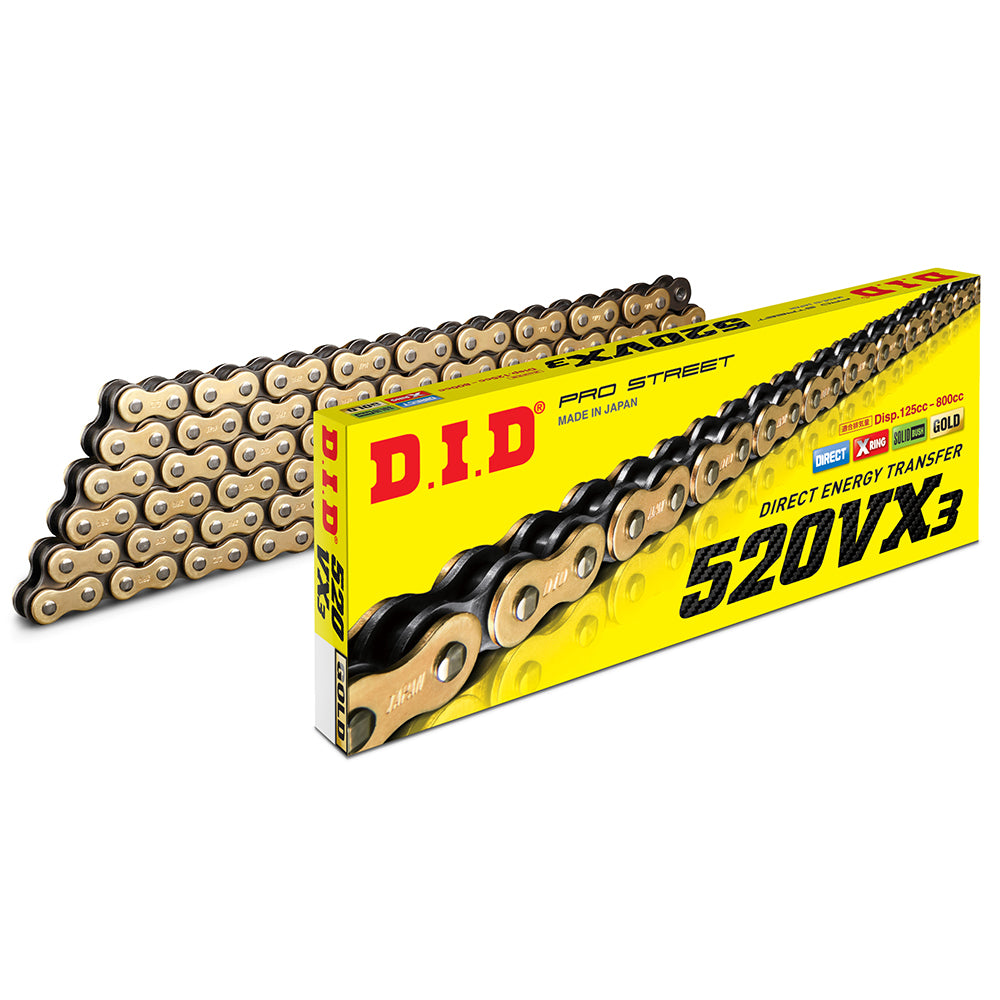 DID CHAIN VX3 520X118 G&B XRING