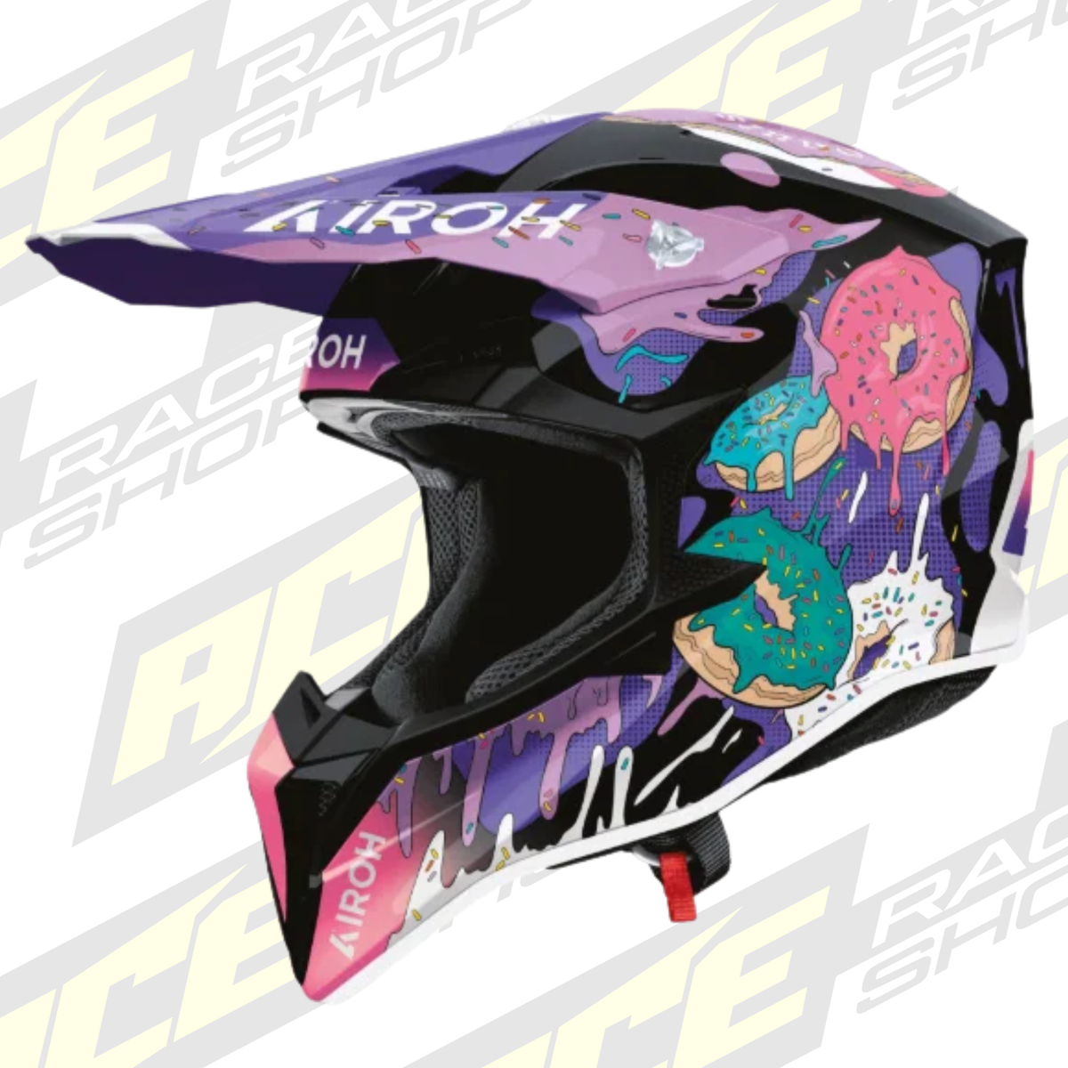 AIROH WRAAAP DONUTS GLOSS MX MOTOCROSS HELMET