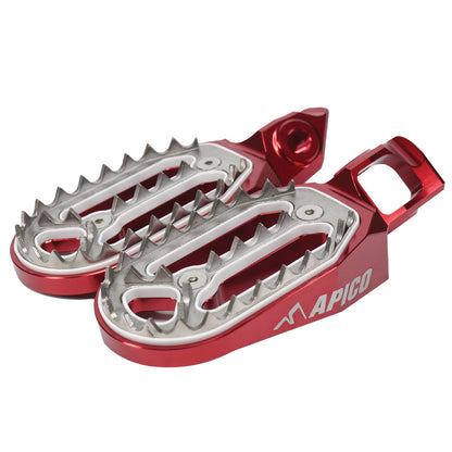 APICO FOOT PEG PRO-BITE KTM/HQV/GAS SX/SX-F/TC/FC125-450 23-24,  EXC/EXC-F/TE/FE150-501 2024,  MC/MC-F/EC/EC-F 2024 BK (R)