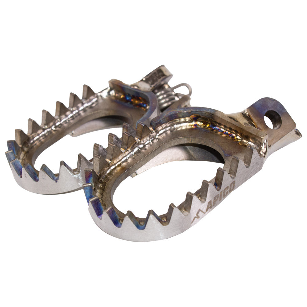 APICO FOOT PEG TITANIUM OPEN DESIGN KTM/HQV/GAS SX/TC50-65>23, SX/SX-F/TC/FC >15, EXC/EXC-F/TE/FE>16 (BETA>19, SHER>24) TI (R)