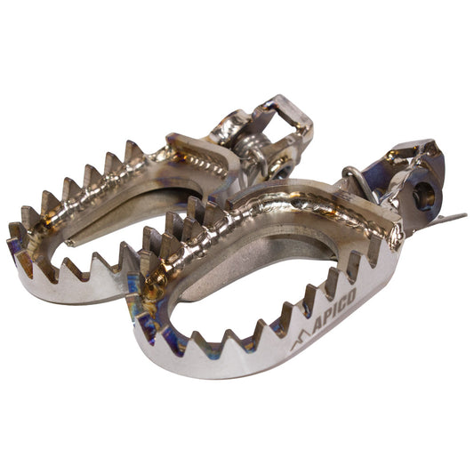 APICO FOOT PEG TITANIUM OPEN DESIGN KTM/HQV/GAS SX85 18-23, SX/SX-F/TC/FC 16-22, EXC/EXC-F/TE/FE 17-23, MC/EC 21-23 (R)