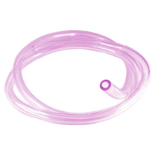 APICO FUEL PIPE 3MM X 6MM OVERFLOW CLEAR (PINK) 1 METER