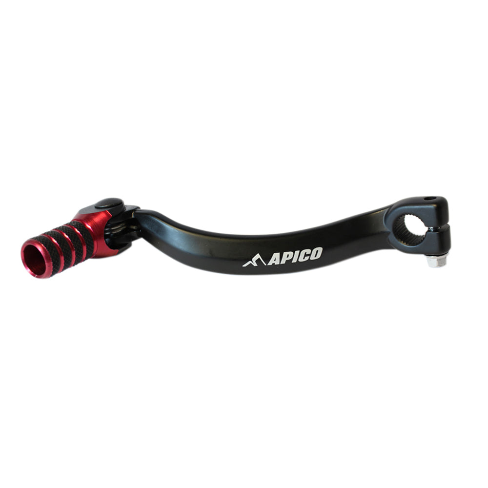 APICO GEAR PEDAL ELITE HONDA CR125 87-07 BLACK/RED
