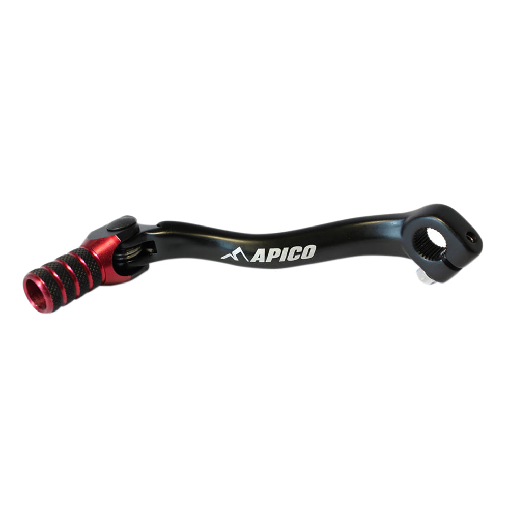 APICO GEAR PEDAL ELITE HONDA CRF250R 04-09,  CRF250X 04-19 BLACK/RED