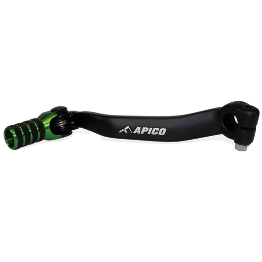 APICO GEAR PEDAL ELITE KAWASAKI KX125 03-08 BLACK/GREEN