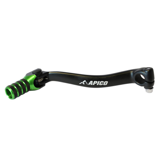 APICO GEAR PEDAL ELITE KAWASAKI KX450F 09-15 BLACK/GREEN