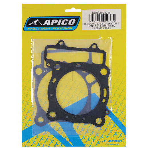 APICO HEAD AND BASE GASKET SET HONDA CRF250R 18-21,  CRF250RX 19-21