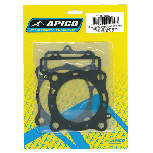 APICO HEAD AND BASE GASKET SET HONDA CRF250R 22-24,  CRF250RX 22-24