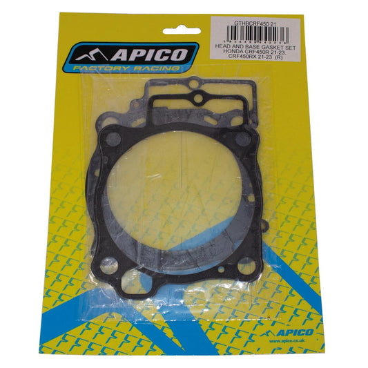 APICO HEAD AND BASE GASKET SET HONDA CRF450R 21-23,  CRF450RX 21-23  (R)