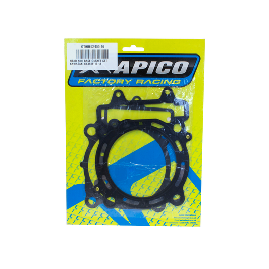 APICO HEAD AND BASE GASKET SET KAWASAKI KX450F 16-18
