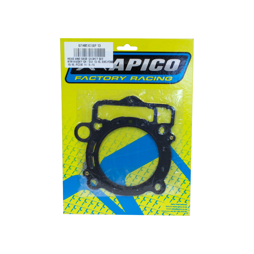 APICO HEAD AND BASE GASKET SET KTM/HUSKY SX-F350 13-15, EXC-F350 15-16, FC350 14-15 (R)