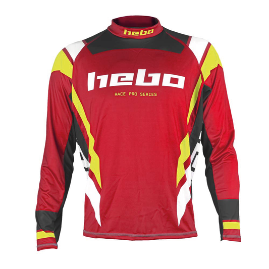 HEBO SHIRT RACE PRO III RED/YELLOW