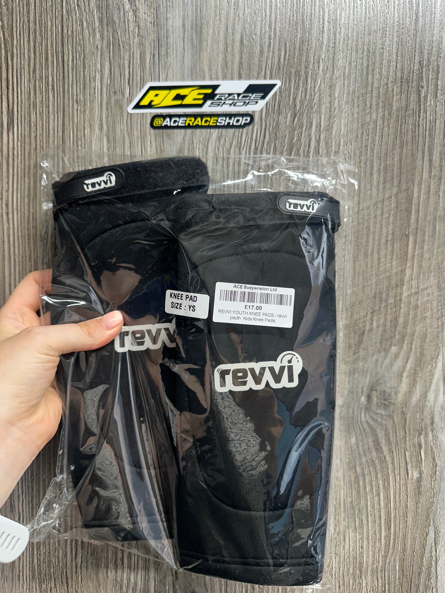 Revvi Bikes Kids & Youth Knee Pads - Go Shock Padding (Pair)