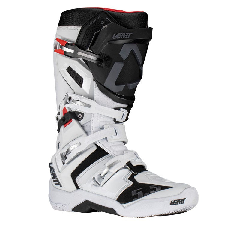 LEATT BOOT 5.5 FLEXLOCK WHITE