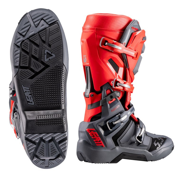 LEATT BOOT 5.5 FLEXLOCK ENDURO RED