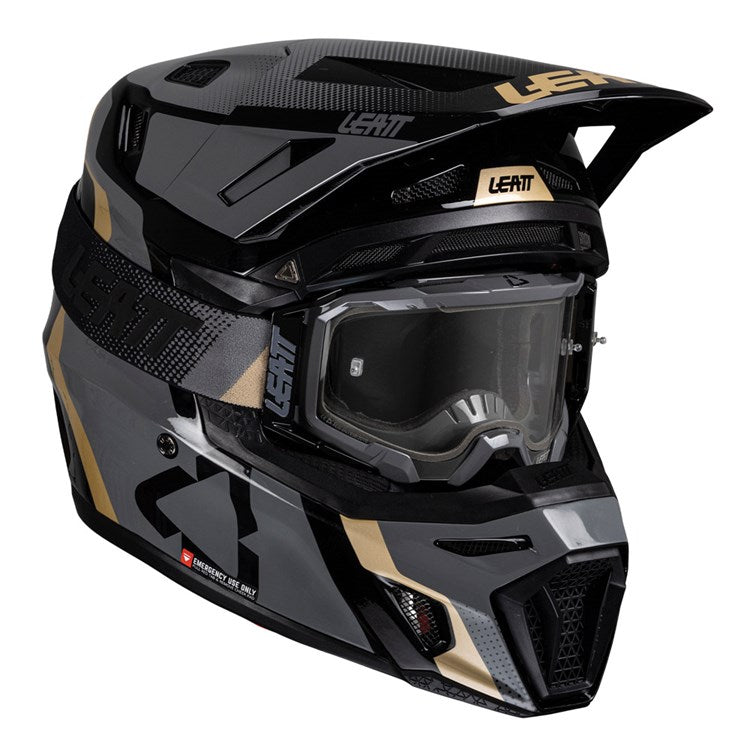 LEATT 2025 HELMET MOTO 8.5 V25 BLACK+ FREE GOGGLES