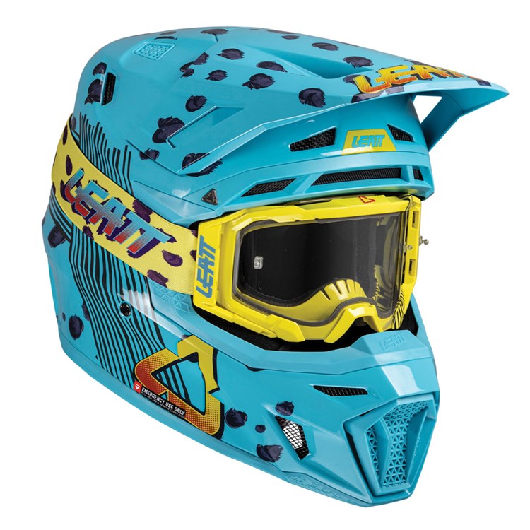 LEATT 2025 HELMET MOTO 8.5 V25 CHEETAH + FREE GOGGLES