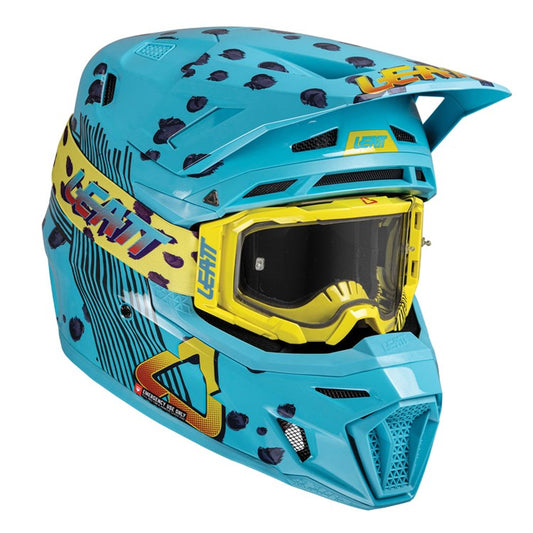 LEATT 2025 HELMET MOTO 8.5 V25 CHEETAH + FREE GOGGLES