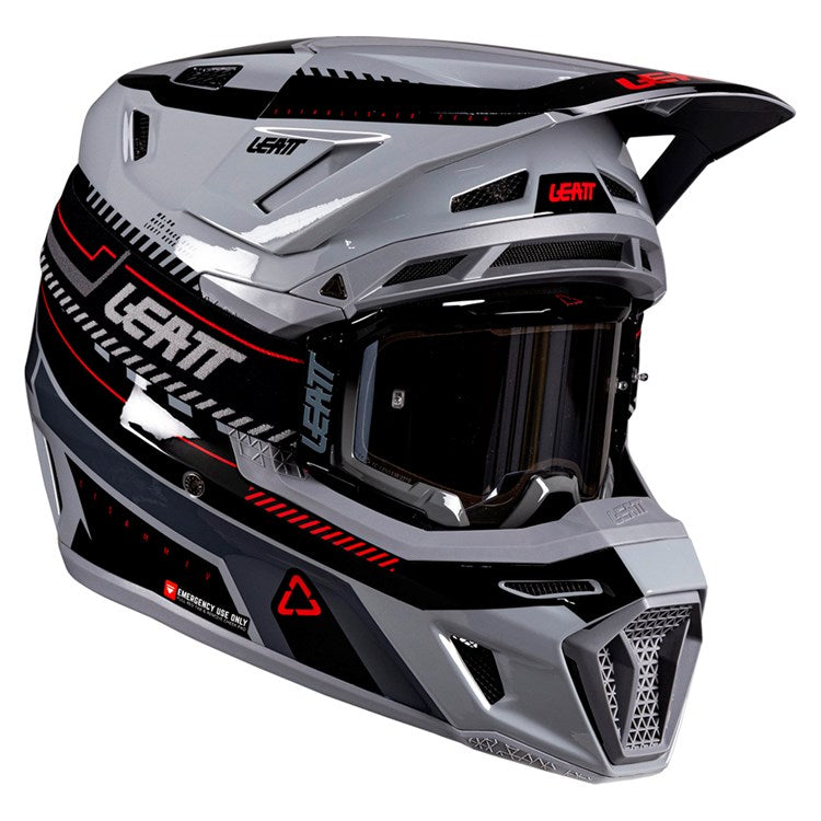 LEATT 2026 HELMET MOTO 8.5 V26 GREY + FREE GOGGLES