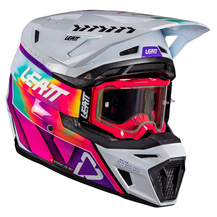 LEATT 2026 HELMET MOTO 8.5 V26 PINATA TEAL+ FREE GOGGLES