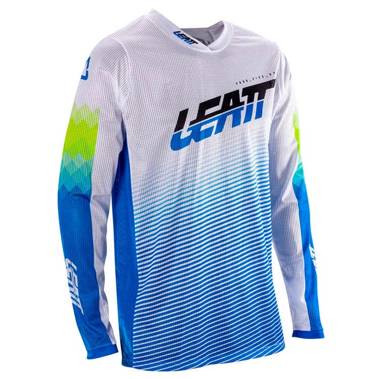 LEATT 2026 SHIRT MOTO 4.5 X-FLOW PIXEL BLUE
