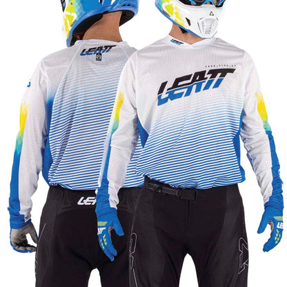 LEATT 2026 SHIRT MOTO 4.5 X-FLOW PIXEL BLUE