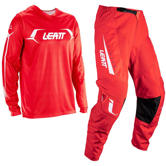 LEATT 2026 YOUTH PANT AND SHIRT KIT 3.5 RED