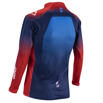 LEATT 2026 SHIRT YOUTH MOTO 4.5 ROYAL BLUE/RED