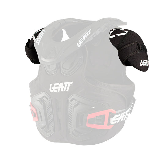 LEATT SHOULDER GUARDS FUSION 2.0 JUNIOR BLACK PAIR