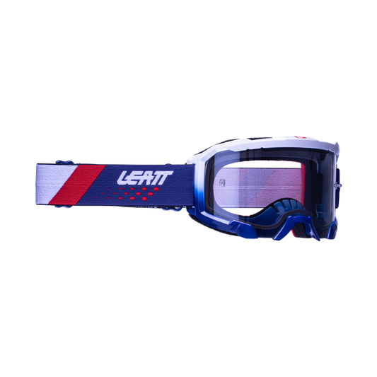 LEATT GOGGLE VELOCITY 4.5 IRIZ ROYAL - SILVER LENS (r)