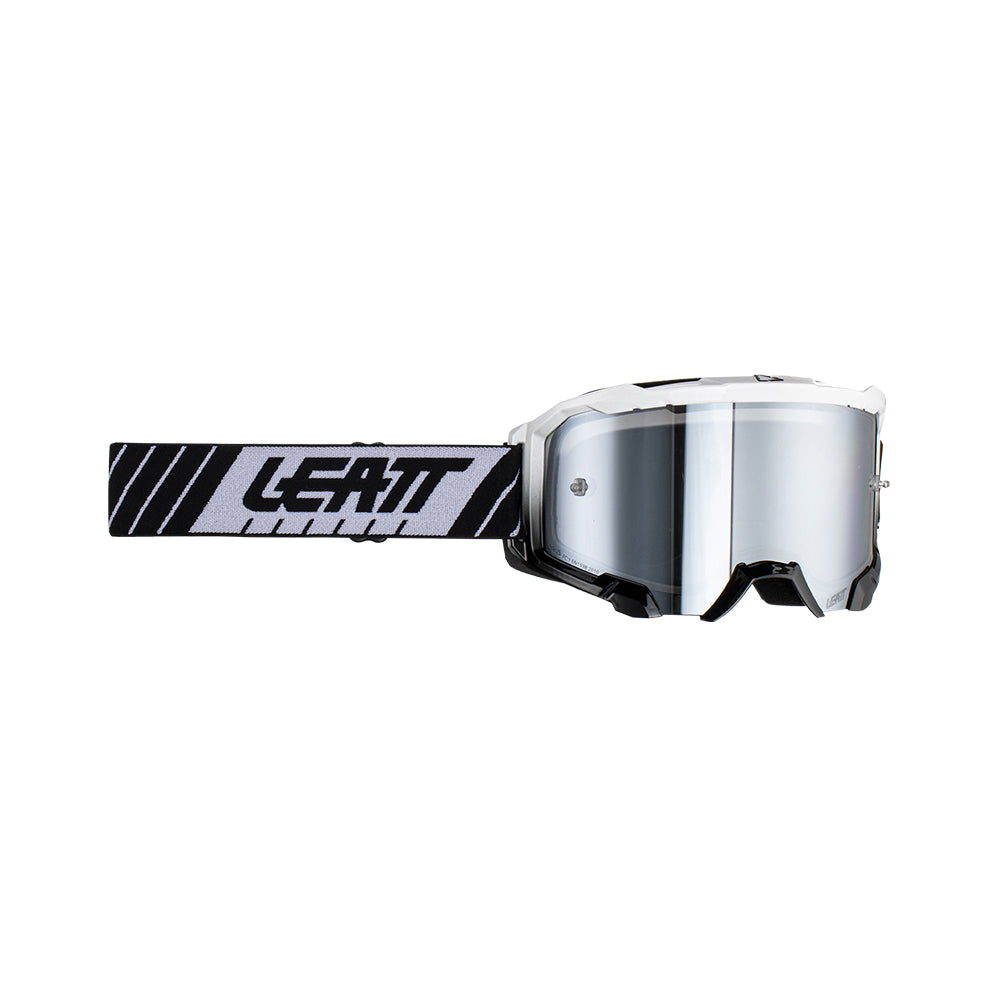 LEATT GOGGLE VELOCITY 4.5 IRIZ WHITE - SILVER LENS