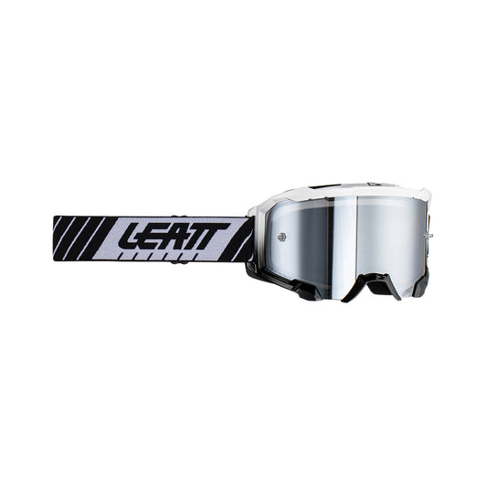 LEATT GOGGLE VELOCITY 4.5 IRIZ WHITE - SILVER LENS