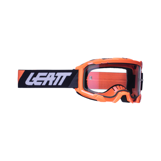 LEATT GOGGLE VELOCITY 4.5 NEON ORANGE - CLEAR LENS (r)