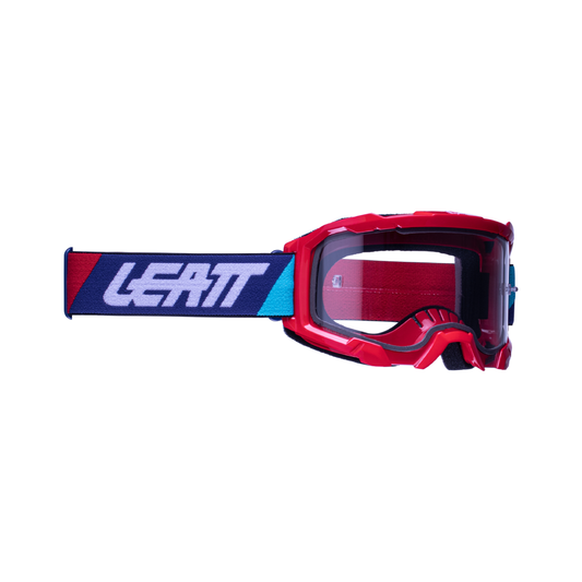 LEATT GOGGLE VELOCITY 4.5 RED - CLEAR LENS (r)