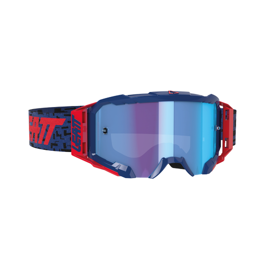 LEATT GOGGLE VELOCITY 5.5 IRIZ ROYAL - BLUE LENS (r)
