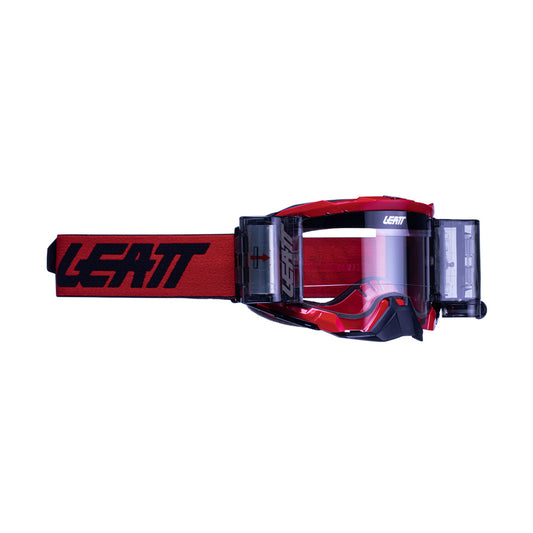 LEATT GOGGLE VELOCITY 5.5 ROLL-OFF RED - CLEAR LENS