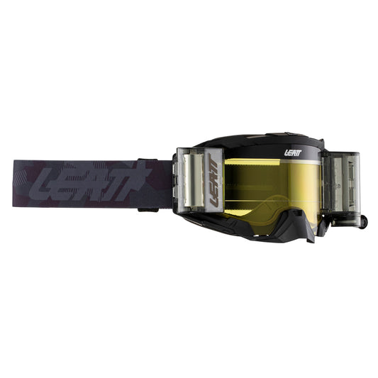 LEATT GOGGLE VELOCITY 5.5 ROLL-OFF STEALTH - YELLOW LENS