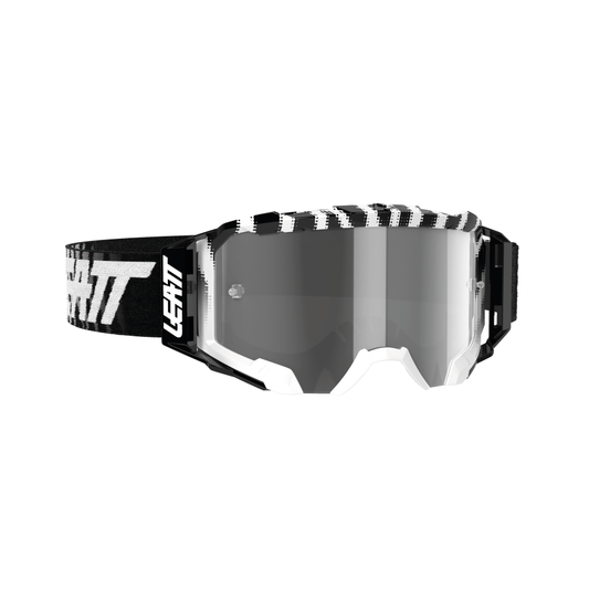 LEATT GOGGLE VELOCITY 5.5 ZEBRA - LIGHT GREY LENS (r)