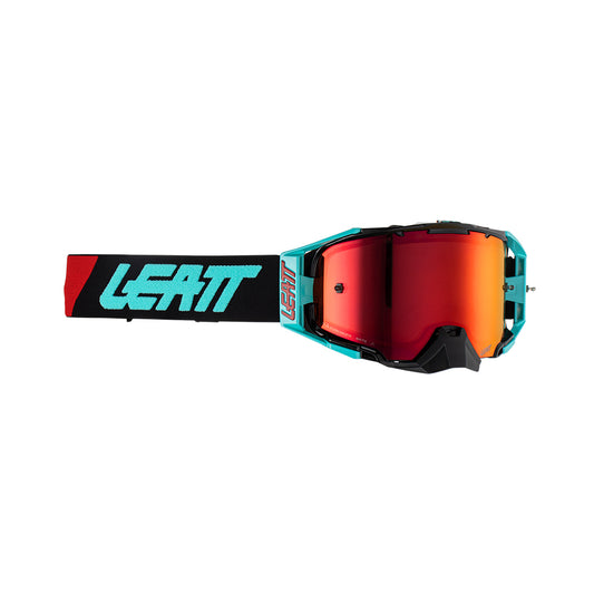 LEATT GOGGLE VELOCITY 6.5 IRIZ FUEL - RED LENS