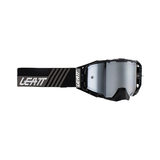 LEATT GOGGLE VELOCITY 6.5 IRIZ STEALTH - SILVER LENS