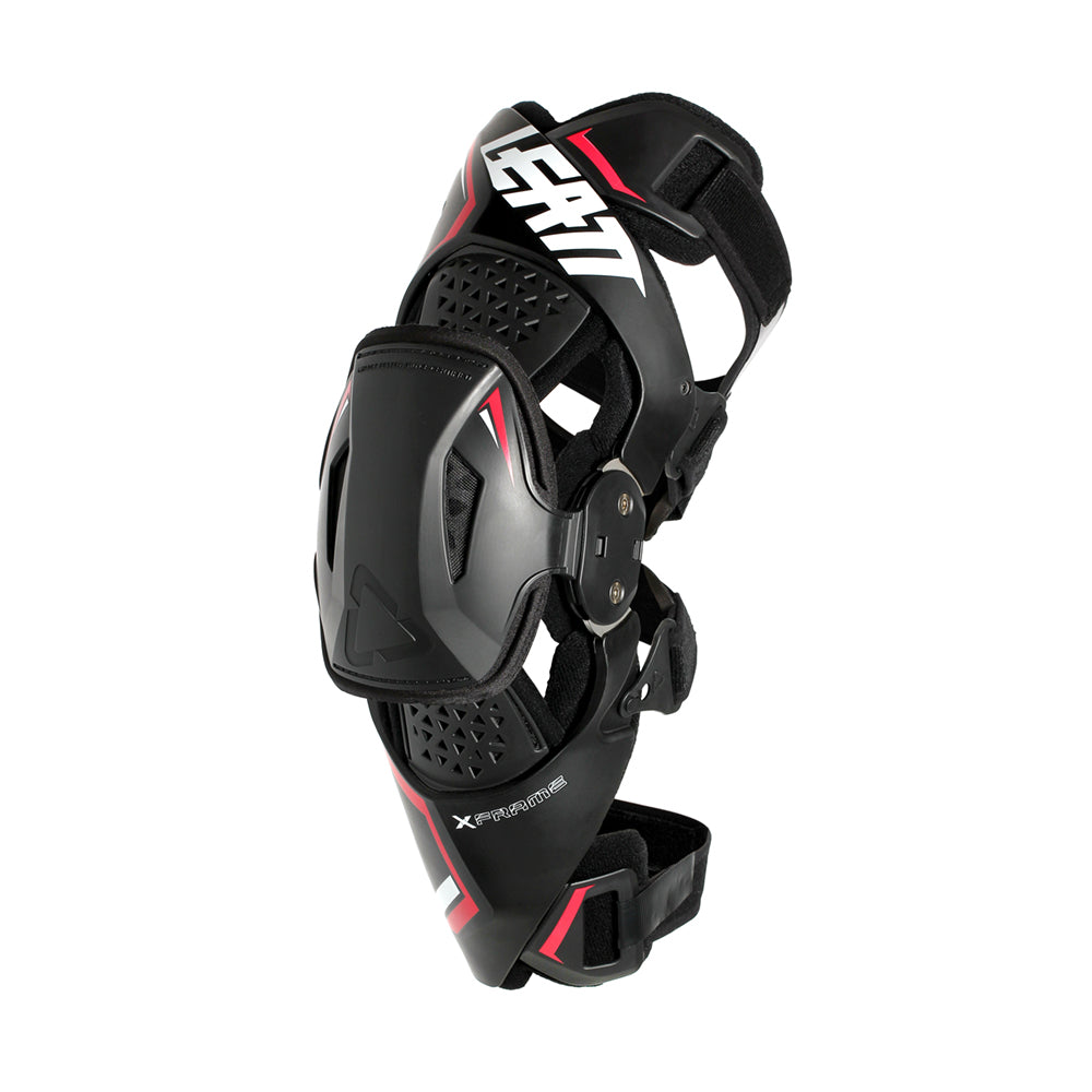LEATT KNEE BRACE X-FRAME BLACK/RED (PAIR)
