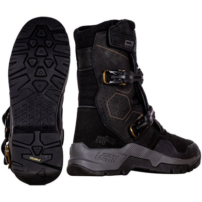 LEATT ADVENTURE BOOT HYDRADRI SHORT 7.5 STEALTH / GREEN LANE TRAIL RIDING
