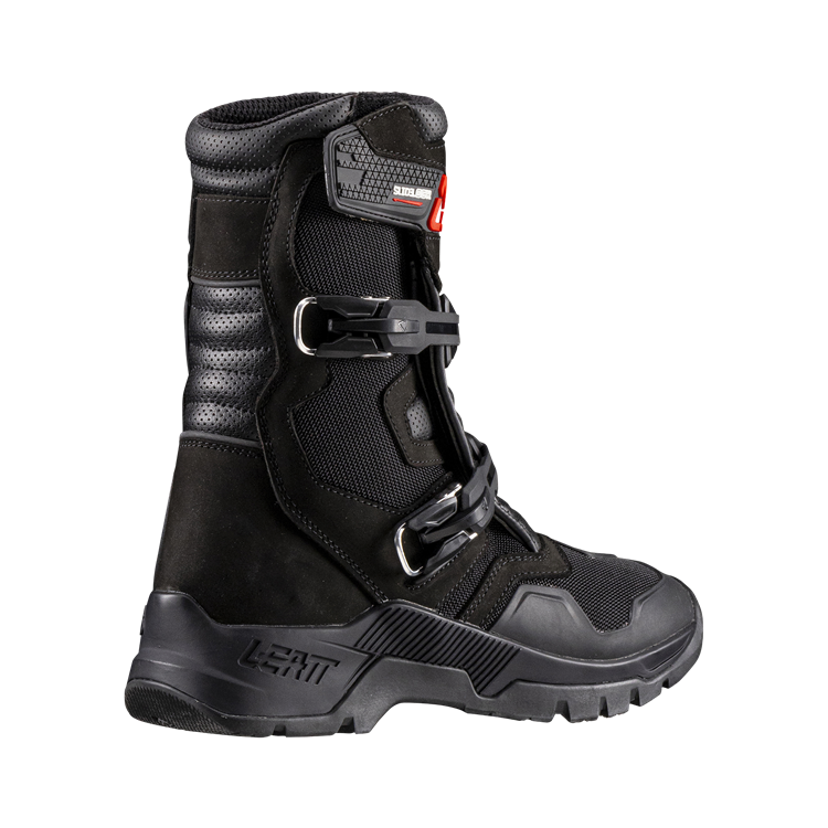 LEATT ADVENTURE BOOT 7.5 X-FLOW  SHORT BLACK / GREEN LANE TRAIL RIDING