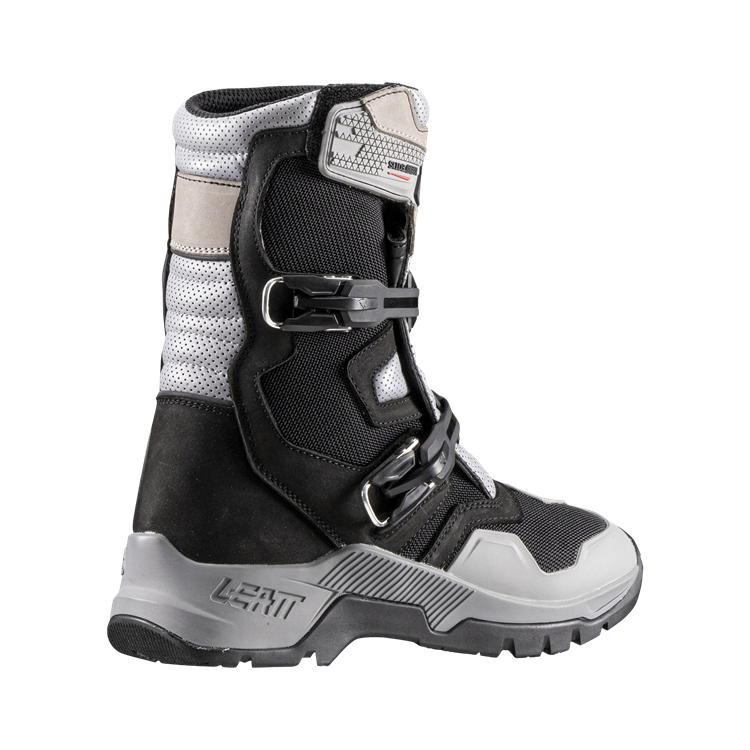 LEATT ADVENTURE BOOT 7.5 X-FLOW BLACK/GREY / GREEN LANE TRAIL RIDING