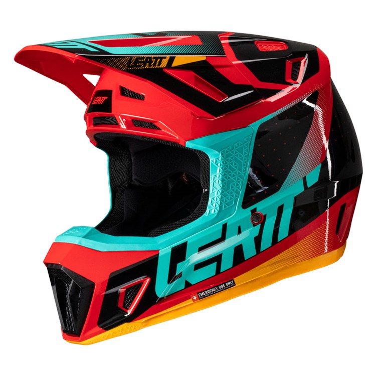 LEATT 2025 HELMET MOTO 7.5 V25 RED + FREE GOGGLES