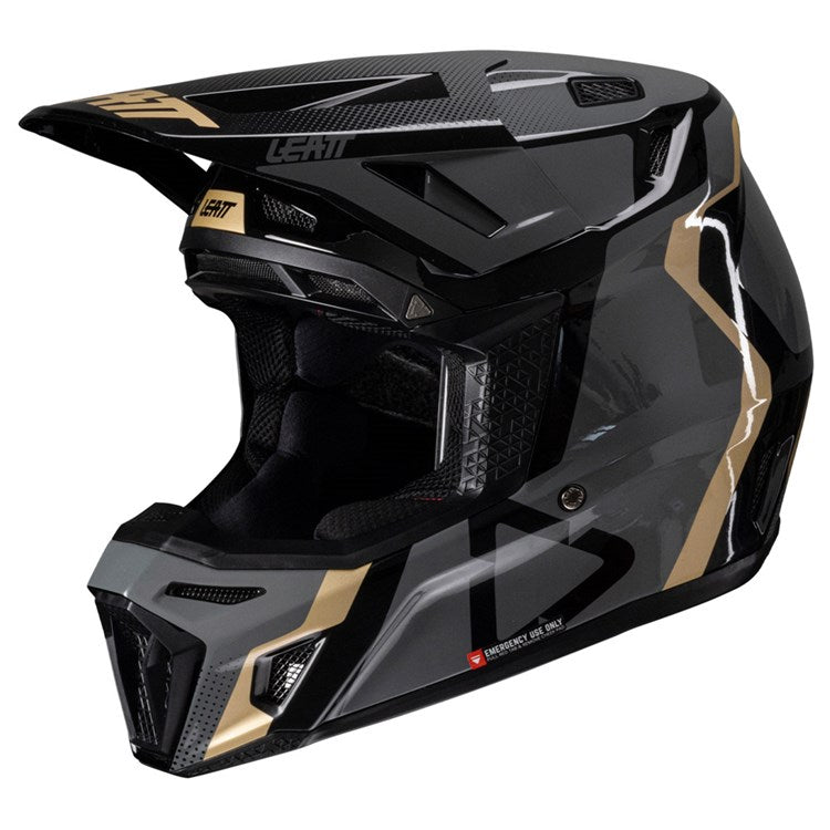 LEATT 2025 HELMET MOTO 8.5 V25 BLACK+ FREE GOGGLES