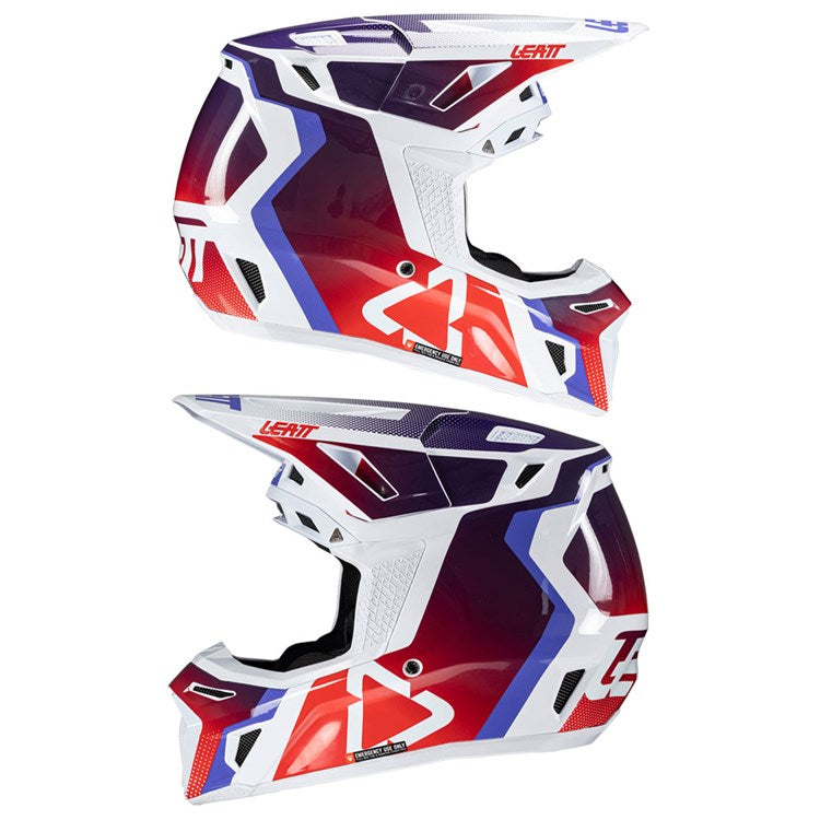 LEATT 2025 HELMET MOTO 8.5 V25 SUNBURN + FREE GOGGLES