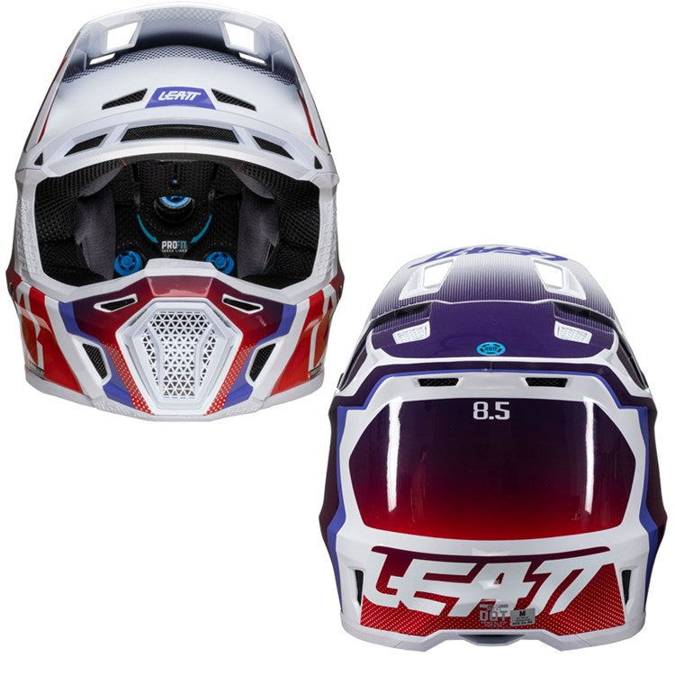 LEATT 2025 HELMET MOTO 8.5 V25 SUNBURN + FREE GOGGLES