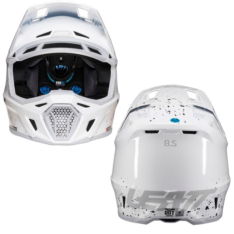 LEATT 2025 HELMET MOTO 8.5 V25 WHITE + FREE GOGGLES